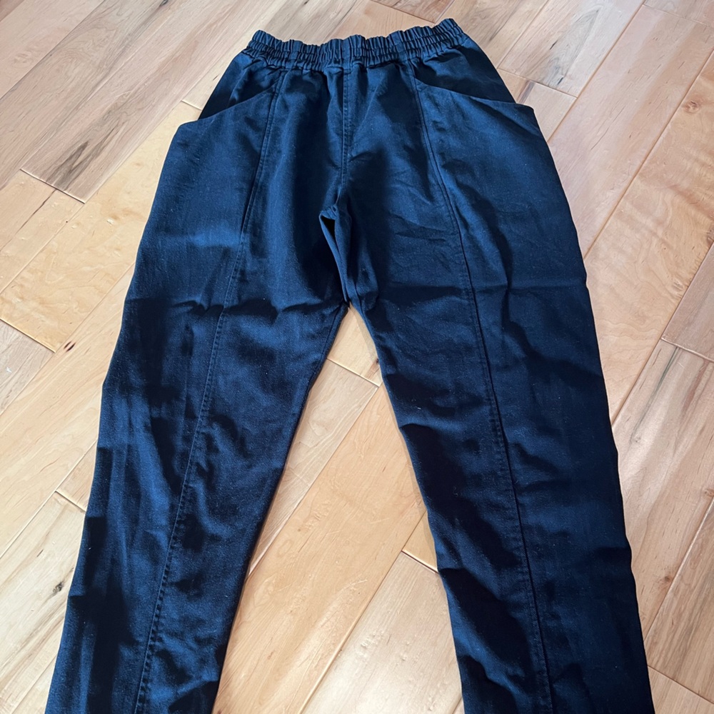 Elizabeth Suzann Black canvas Clyde work pants 6T